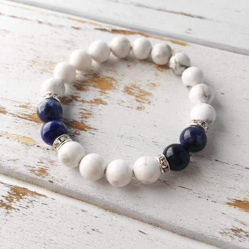 Purple Lily Jewelry & Watches Peaceful Communication ~ Genuine White Howlite &