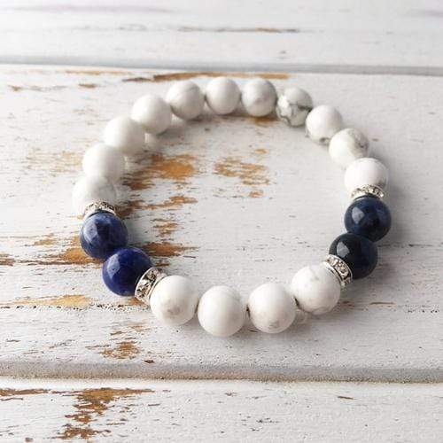 Purple Lily Jewelry & Watches Peaceful Communication ~ Genuine White Howlite &