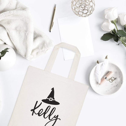 Turquoise Andromeda Totes & Beach Bags Personalized Name Witch Tote Bag