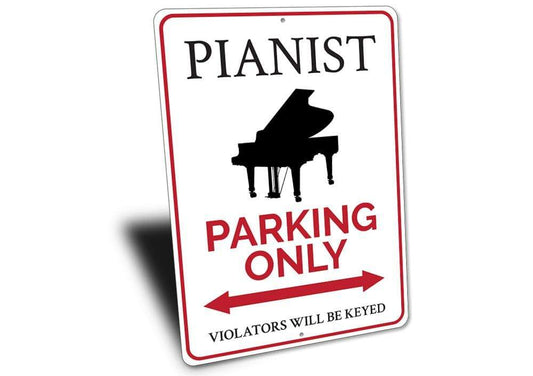 Orchid Eurybia Home Decor Pianist Parking Sign