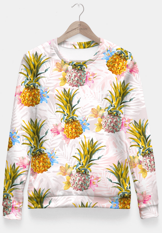 Scorpius Sweaters & Hoodies Pineapple love Fitted Waist Sweater Women