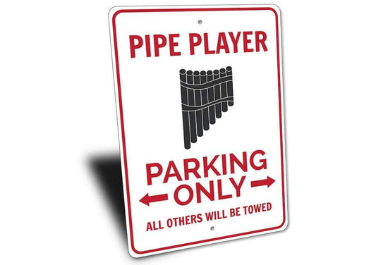 Orchid Eurybia Home Decor Pipe Player Parking Sign