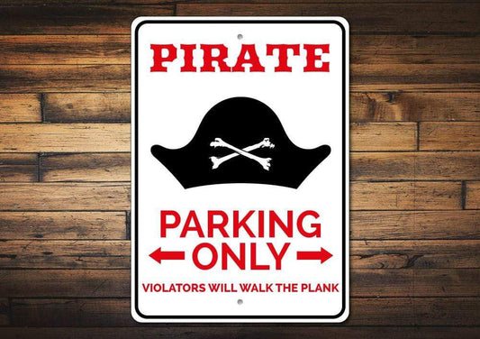 Orchid Eurybia Home Decor Pirate Parking Sign
