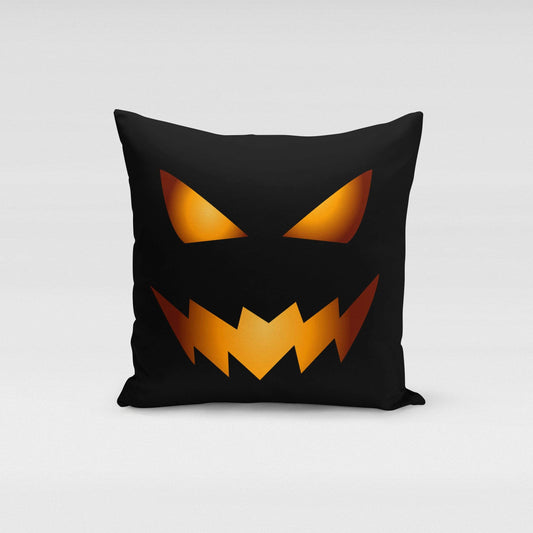 Orange Poppy Textiles & Pillows Pumpkin Face Pillow Cover