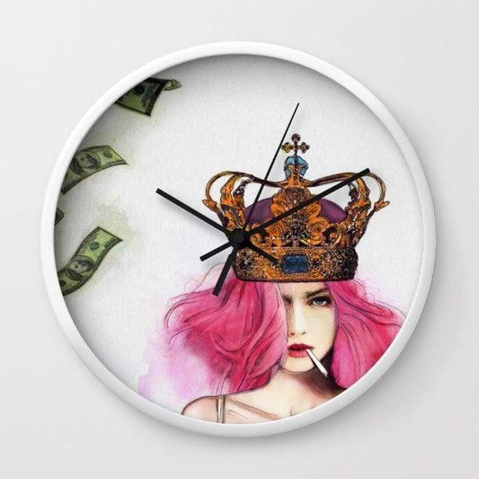 Scorpius Clocks Queen Bitch Wall clock