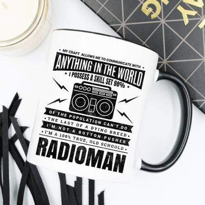 Magenta Shadow Home & Garden Radioman Coffee Mug - Radioman Mug Gift - Radioman