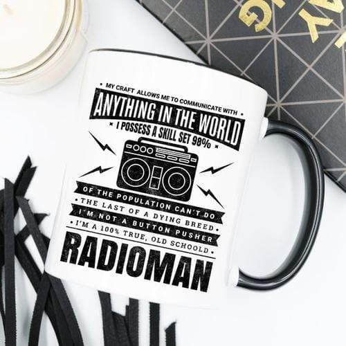 Magenta Shadow Home & Garden Radioman Coffee Mug - Radioman Mug Gift - Radioman