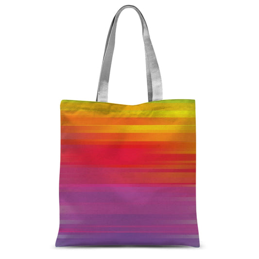 Grey Coco Handbags 15"x16.5" / 15"x16.5" Rainbow Mist Graphic Style Classic Tote Bag