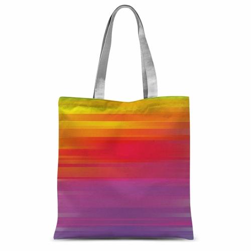 Grey Coco Handbags 15"x16.5" / 15"x16.5" Rainbow Mist Graphic Style Classic Tote Bag