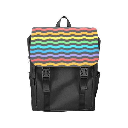 inQUE'INQ Backpacks Bags Rucksacks One Size Rainbow stripes backpack
