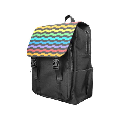 inQUE'INQ Backpacks Bags Rucksacks One Size Rainbow stripes backpack