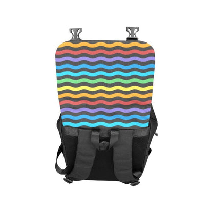 inQUE'INQ Backpacks Bags Rucksacks One Size Rainbow stripes backpack