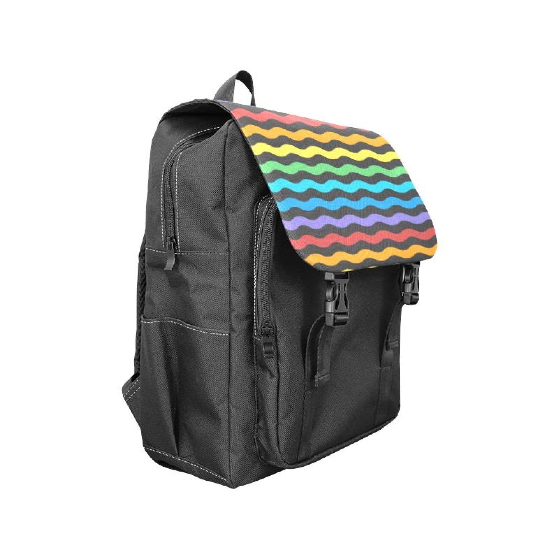 inQUE'INQ Backpacks Bags Rucksacks One Size Rainbow stripes backpack