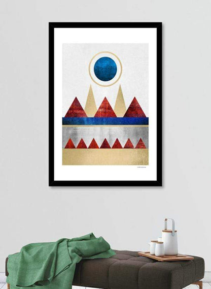 Scorpius Home Decor Red Mountains  Frame