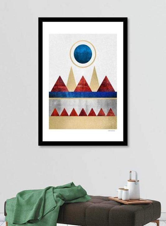 Scorpius Home Decor Red Mountains  Frame