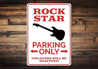 Orchid Eurybia Home Decor Rock Star Parking Only Sign