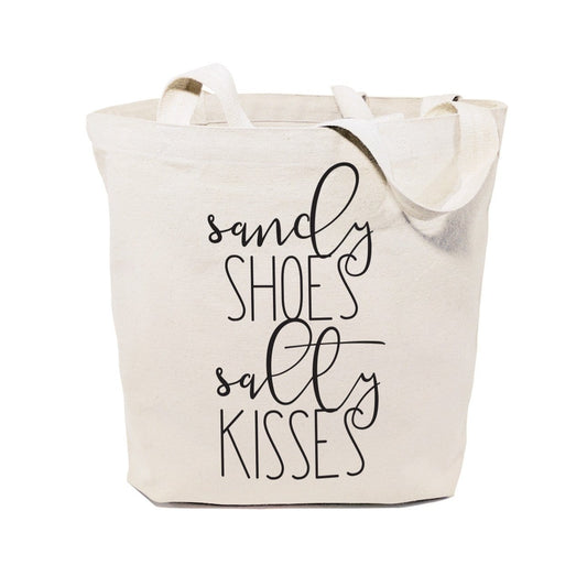 Turquoise Andromeda Totes & Beach Bags Sandy and Salty Tote Bag