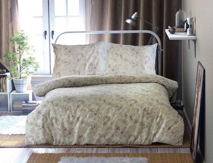 Amethyst Tartarus Home & Garden 160x200 Satin cotton bedding ASHEN 1/EXCLUSIVE