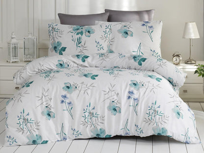 Amethyst Tartarus Home & Garden 200x220 Satin cotton bedding BLOMSTER MINT/EXCLUSIVE