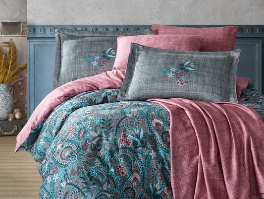 Amethyst Tartarus Home & Garden 200x220 Satin cotton bedding ESTELA GREY/Hobby