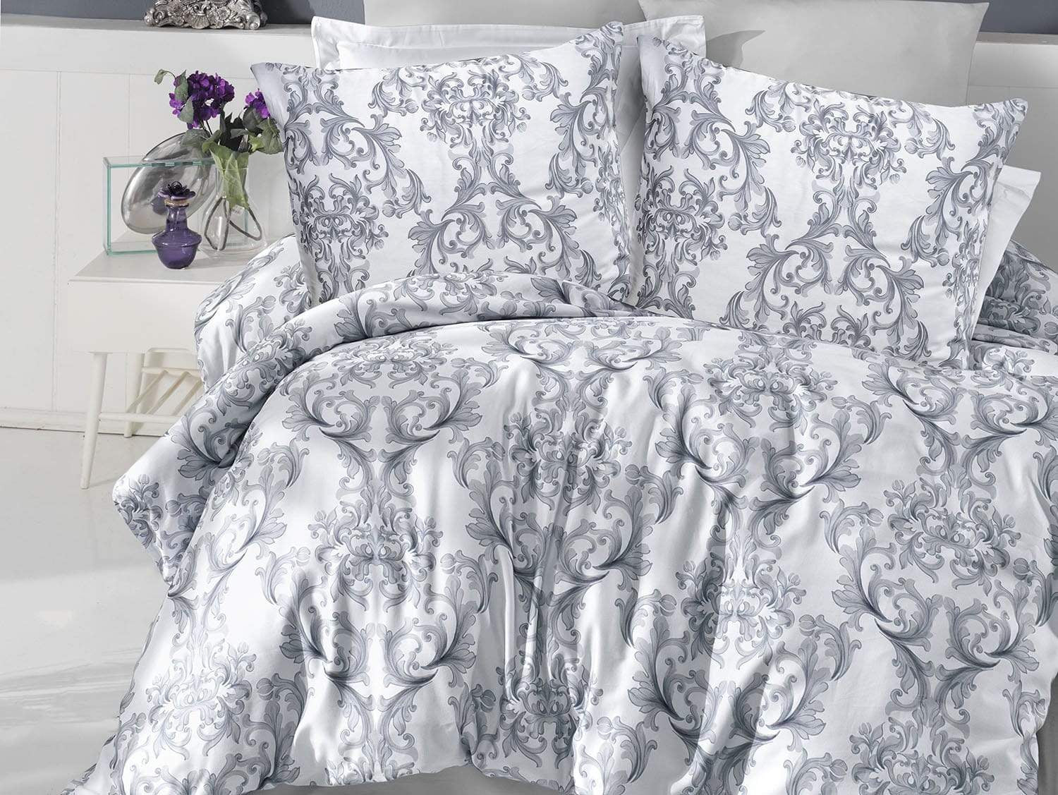 Amethyst Tartarus Home & Garden Satin cotton bedding(P) OTELLO/LUXURY