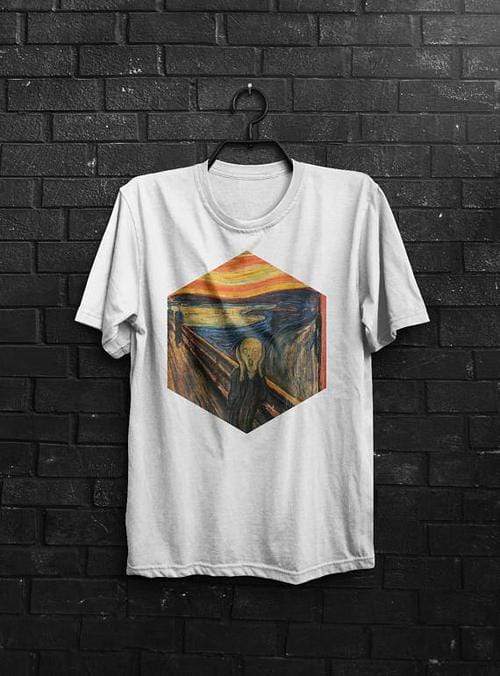 Green Lucky Men's Clothing Scream Munch Men's Tee
