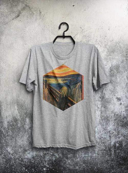 Green Lucky Men's Clothing Scream Munch Men's Tee