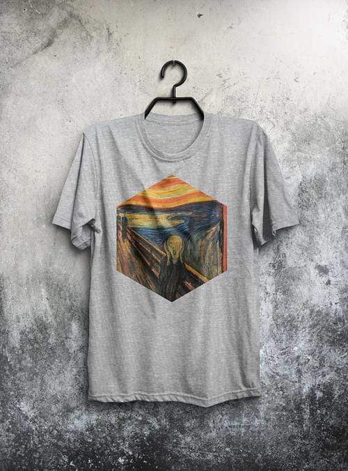 Green Lucky Men's Clothing Scream Munch Men's Tee