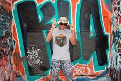 Green Lucky Men's Clothing Scream Munch Men's Tee