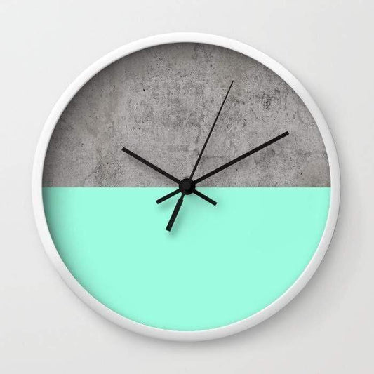 Scorpius Clocks Sea on Concrete Wall clock