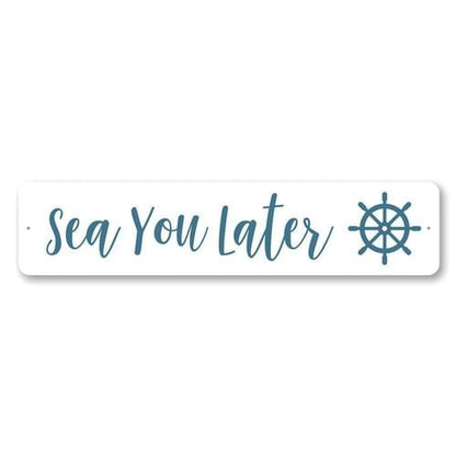 Orchid Eurybia Home Decor 6 x 24 inches Sea You Later Sign