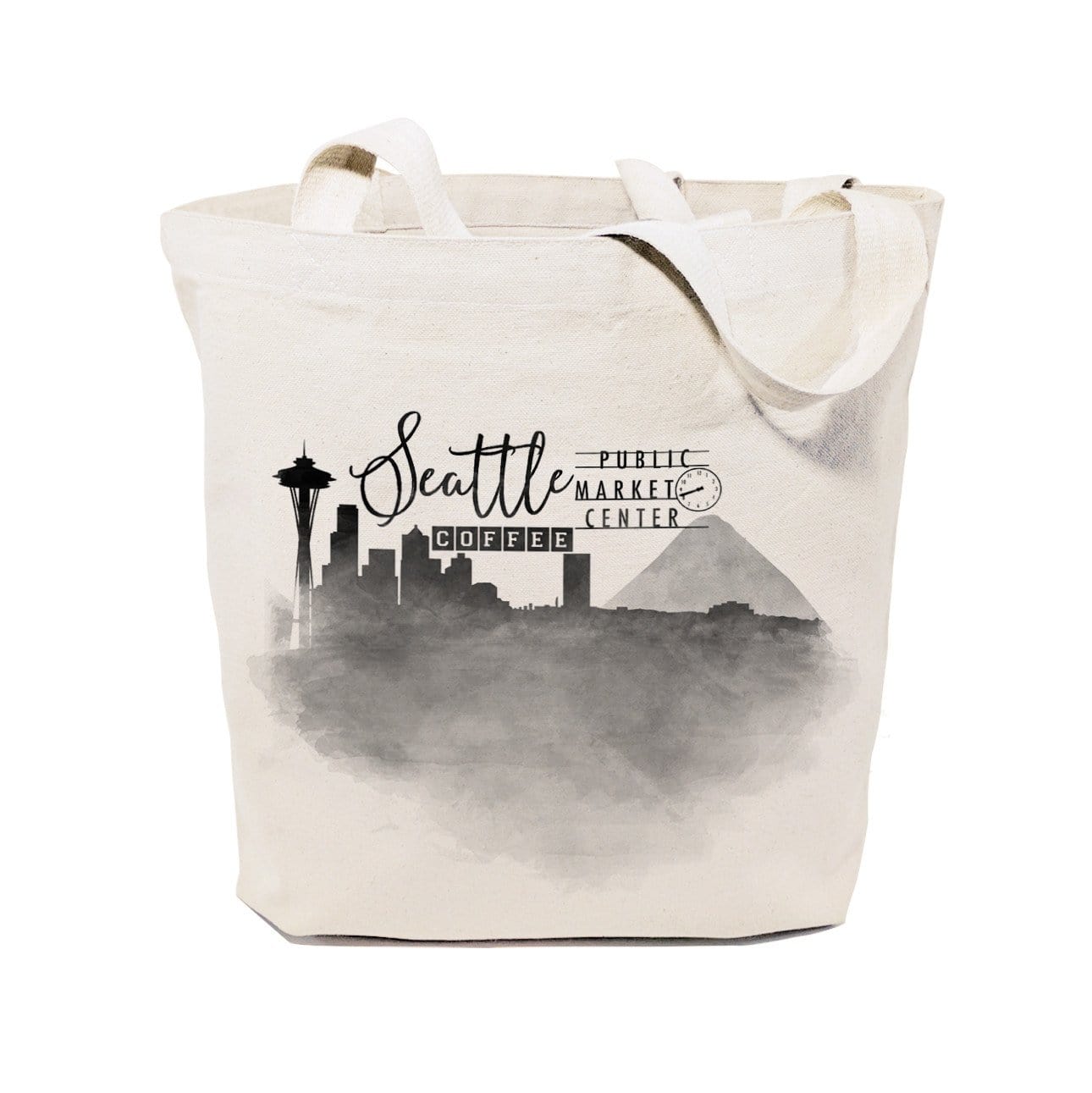 Turquoise Andromeda Totes & Beach Bags Seattle Cityscape Tote Bag