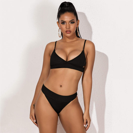 Silver Sam Swimwear Sexy Cross Bandage Bikini Summer Cut Out Beach Wear
