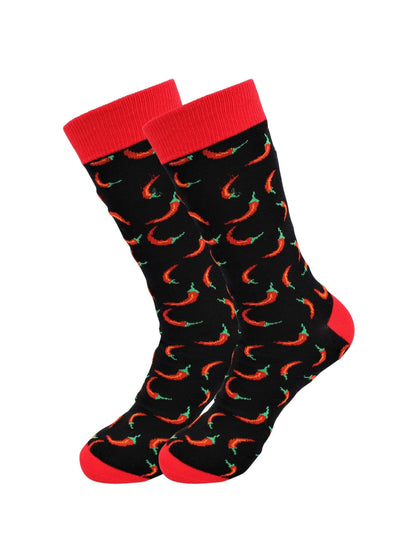 Fuchsia Thrace Socks Sick Socks - Chili Pepper – International Food Dress Socks