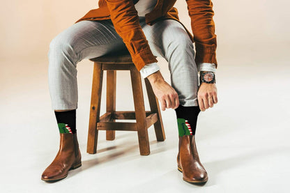 Fuchsia Thrace Socks Sick Socks – Crocodile – Down South Casual Dress Socks