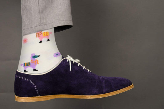 Fuchsia Thrace Socks Sick Socks – Festive Alpaca – Exotic Animals