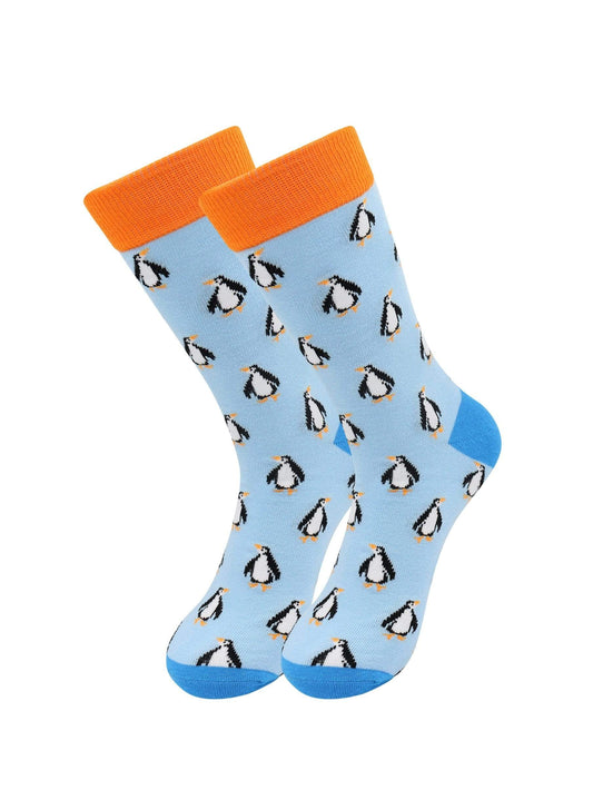Fuchsia Thrace Socks Sick Socks - Penguin - Exotic Animals Casual Dress Socks