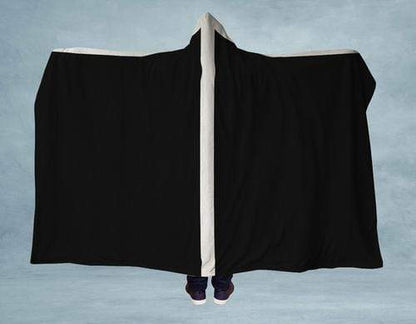 Orange Poppy Women's Clothing 60x40 / Black Skunk Hooded Blanket