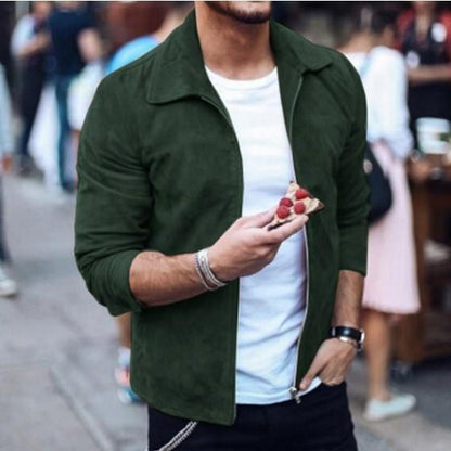 Cjdropshipping Men's Clothing Slim Turn down Collar Jacket