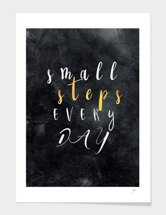 Scorpius Home Decor Small Steps Every Day #motivation #quotes Frame