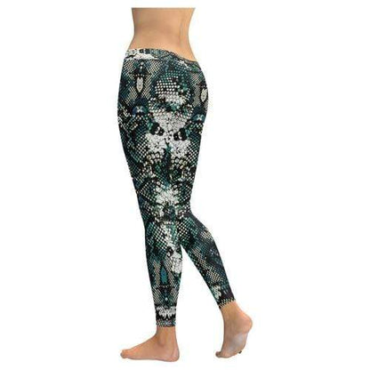 Lavender Millie Women's Clothing Snake Print Leggings, Capris, Shorts