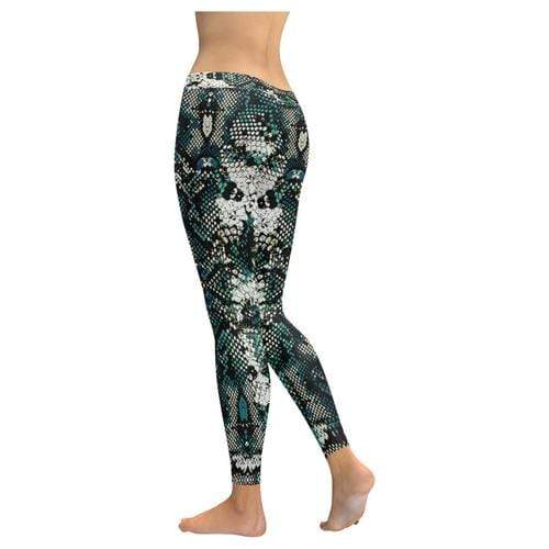 Lavender Millie Women's Clothing Snake Print Leggings, Capris, Shorts