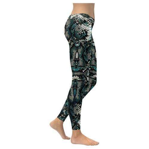 Lavender Millie Women's Clothing Snake Print Leggings, Capris, Shorts