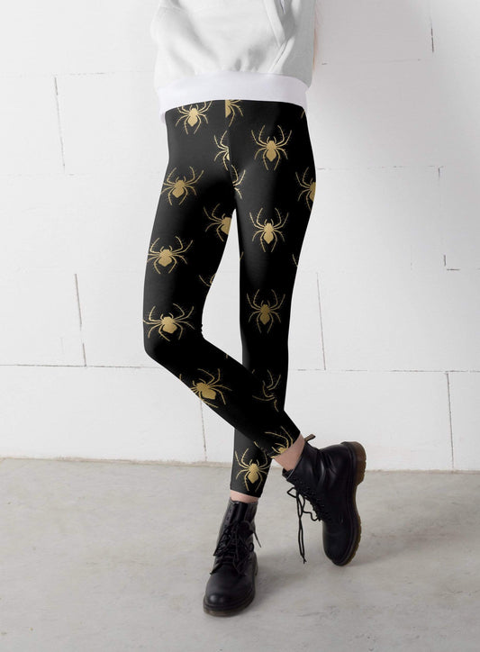 Lavender Millie Women's Clothing Spider Halloween leggings, Capris and Shorts