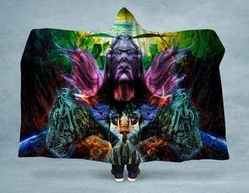 Orange Poppy Women's Clothing Spiritual Hooded Blanket