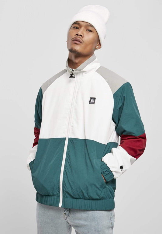 Callisto Men's Clothing Starter Color Block Retro Jacket