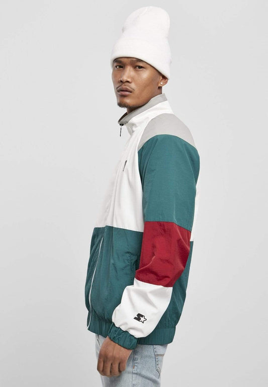 Callisto Men's Clothing Starter Color Block Retro Jacket