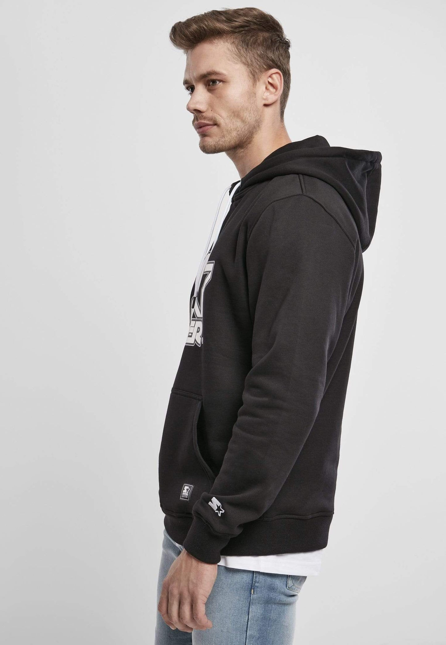 Callisto Men's Clothing Starter Contrast Logo Hoodie
