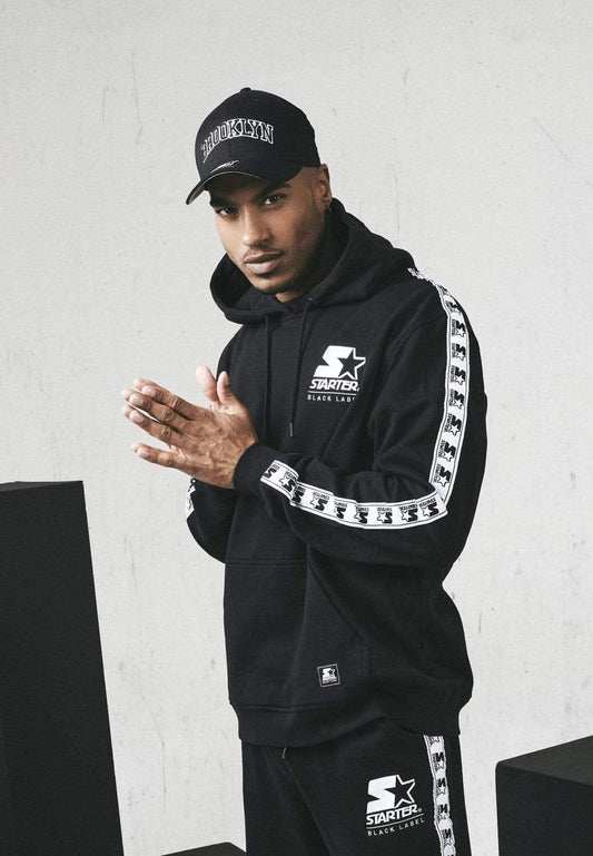 Callisto Sweaters & Hoodies Starter Logo Taped Hoodie Black or White
