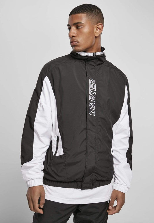 Callisto Men's Clothing Starter Track Jacket - Black/White